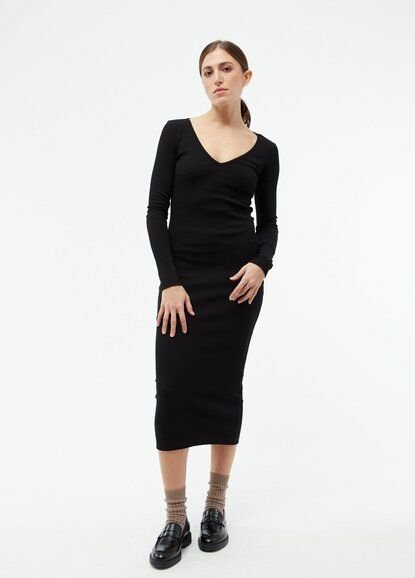 Givn Berlin Geripptes Kleid GBCORINNA slim Fit aus Bio-Baumwolle