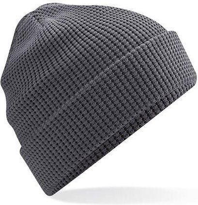 Beechfield Damen / Herren Beanie Mütze Wintermütze Strickmütze Waffle Beanie