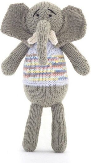 Elefant Kuscheltier - Shamwari Original 25 cm - Handgestrickte Stofftiere by Gogo Olive