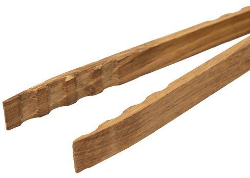 elasto Grillzange "OAk" Natur - Premium Grillzubehör aus geöltem Eichenholz