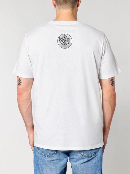 Human Family Bio Unisex Rundhals T-Shirt "Create - Circle Tree"