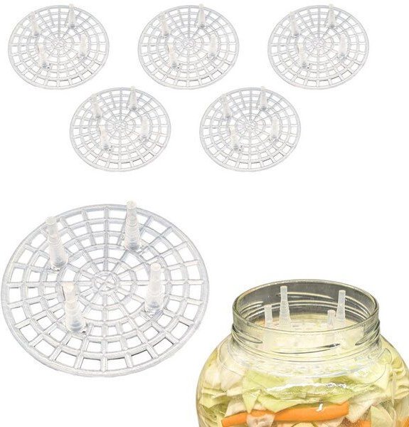 mikken Fermentiergitter Eintauchgitter für große Gläser Gitter zum Fermentieren Ø 10,5 cm