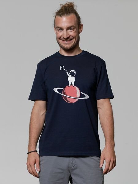 watapparel T-Shirt Unisex Astronaut says Hi