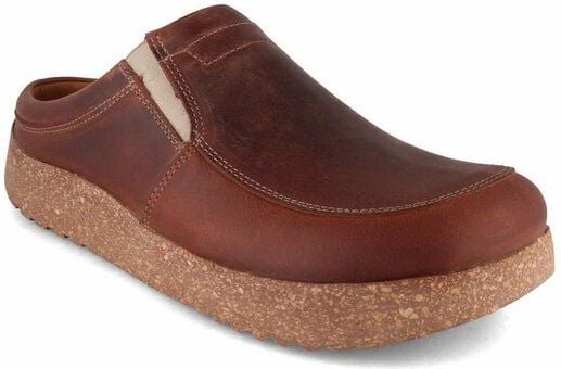 Tuffeln Leder Clogs 'Kommod' mit anatomischer Kork-Naturlatex Laufsohle