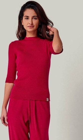 YOU LOOK PERFECT 100% Merino Halbarm-Strickpullover "Daria"