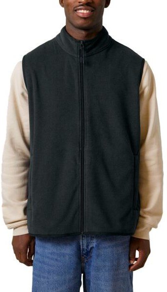 YTWOO Herren ärmellose Basic Fleecejacke aus 100% recyceltem Polyester