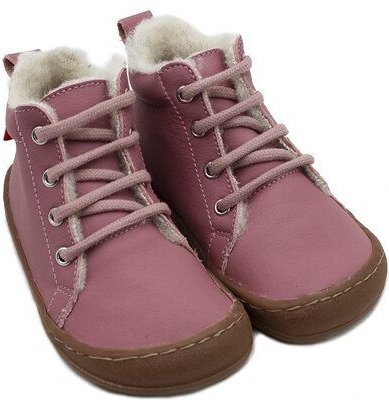 POLOLO Barfußhalbschuh, wollgefüttert, Schnürung