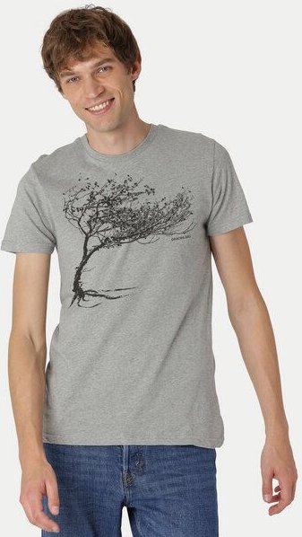 Peaces.bio - handbedruckte Biomode Bio-Herren-T-Shirt "Windy Tree"