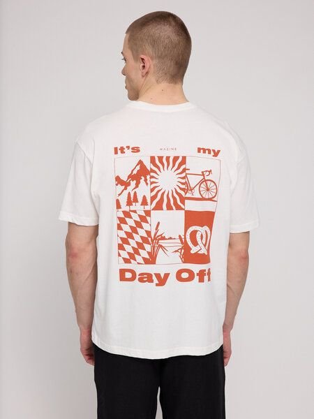 Mazine T-Shirt mit Backprint "day off"