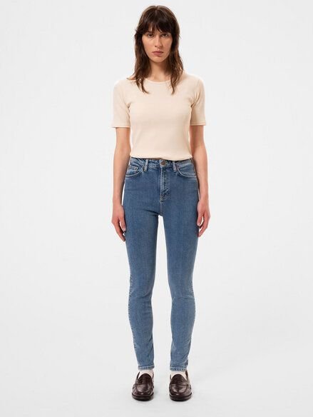 Nudie Jeans Jeans - Hightop Tilde - aus einem Baumwolle/Elasthan-Mix