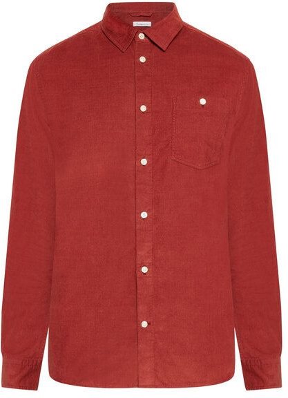 KnowledgeCotton Apparel Cord Hemd - Baby cord custom fit shirt - aus Bio-Baumwolle