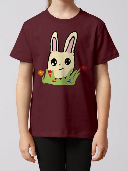 watabout.kids T-Shirt Kinder Osterhase mit Blumen