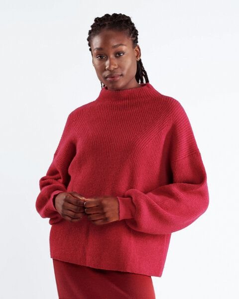 Thumbnail - Alma & Lovis Oversize Pullover aus Babyalpaka | Alpaka Turtleneck Pullover
