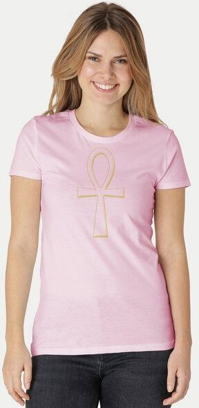 Peaces.bio - handbedruckte Biomode Damen Fit T-Shirt Ankh