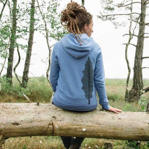 Cmig Tanne Kapuzenjacke in mid heather blue