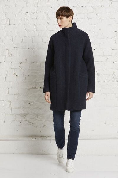 Thumbnail - Wunderwerk Damen Mantel aus Schurwolle, "O-shape coat"