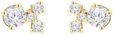 Eppi Silberne Cluster Ohrringe mit Moissaniten und Lab Grown Diamanten Kerrie