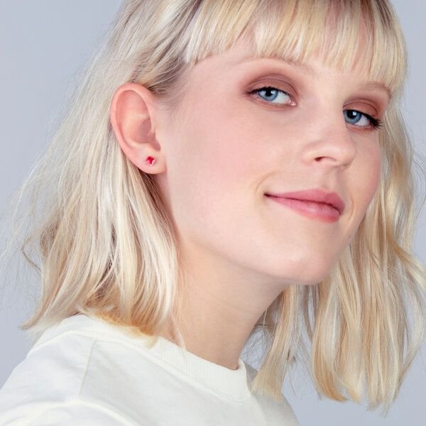 ALEXASCHA Minimalistische Keramik Ohrstecker, mini | PUREFORM