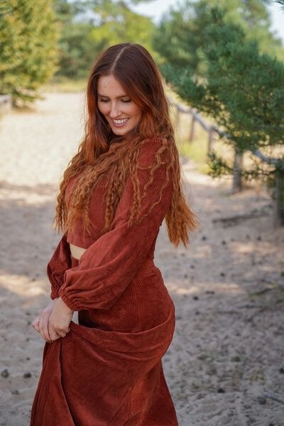 Vivien Joy Crop Cordpullover - Marleen Crop Pulli