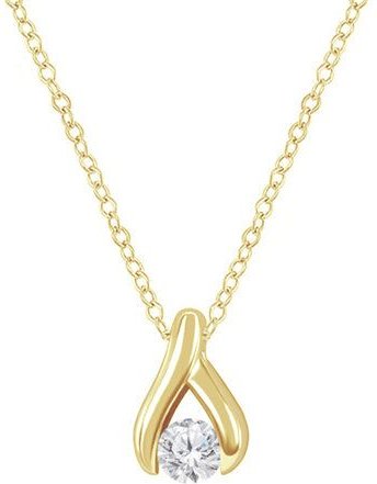 Eppi Minimalistischer Anhänger mit Diamanten Tilda