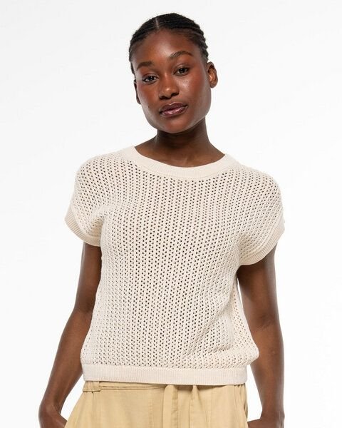 Alma & Lovis Pullunder im lockeren Strick aus Organic Cotton | Lace Knit Shirt