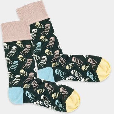 DillySocks Bunte Socken, Bio Baumwolle, Jellyfish Jungle