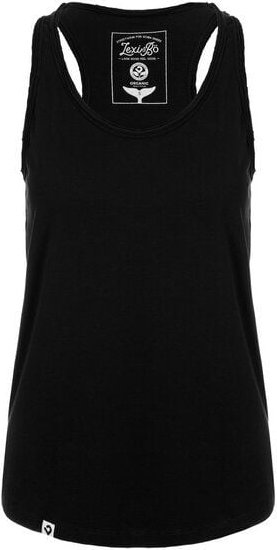 Lexi&Bö Damen Basic Tank Top Long Cut schwarz
