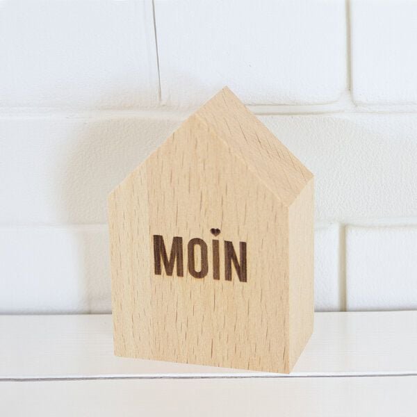 Bow & Hummingbird Kleines Deko-Holzhäuschen Moin