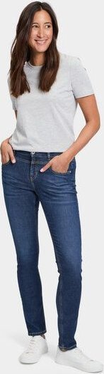 FUTURE:PEOPLE. 09:01 SLIM FIT PEOPLE - MID WAIST- Damen Jeans aus leichtem Stretch-Denim aus Bio-Baumwoll/ Tencel-Mix (3...