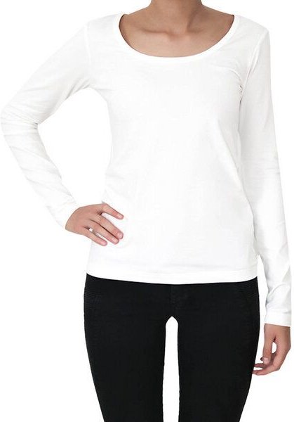 Leela Cotton Damen Langarmshirt Rundhals 5 Farben Bio-Baumwolle T-Shirt 4412