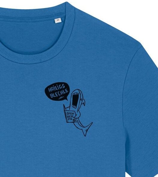 päfjes Hailigs Blechle Hai Kochen - Unisex Männer T-Shirt Bio & Fair