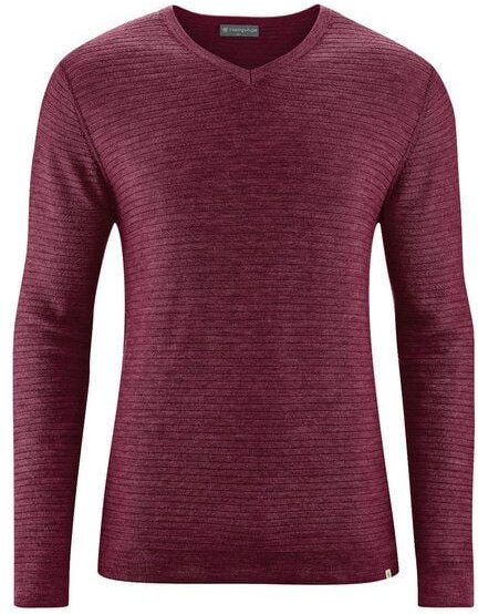HempAge Herren Strick Pullover V-Kragen Hanf/Wolle/Bio-Baumwolle