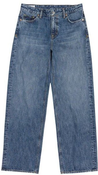 Kings Of Indigo JOAN Low Rise Loose Ceky Blue Worn