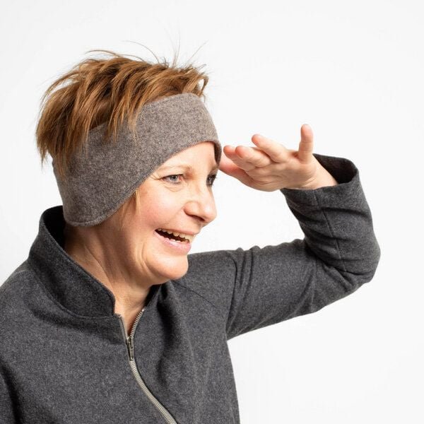 nahtur-design Ohrenwärmer | Stirnband aus Flauschloden | Wendefunktion