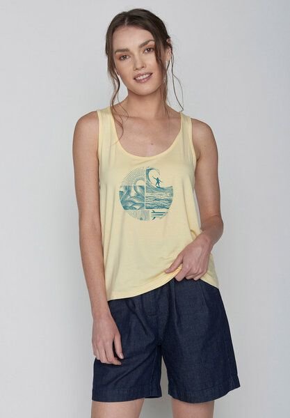 GREENBOMB Nature Surf Circle Steep - Bequemes Top aus einem LENZING ECOVERO Mix / hochwertiger Print / Fair & Vegan