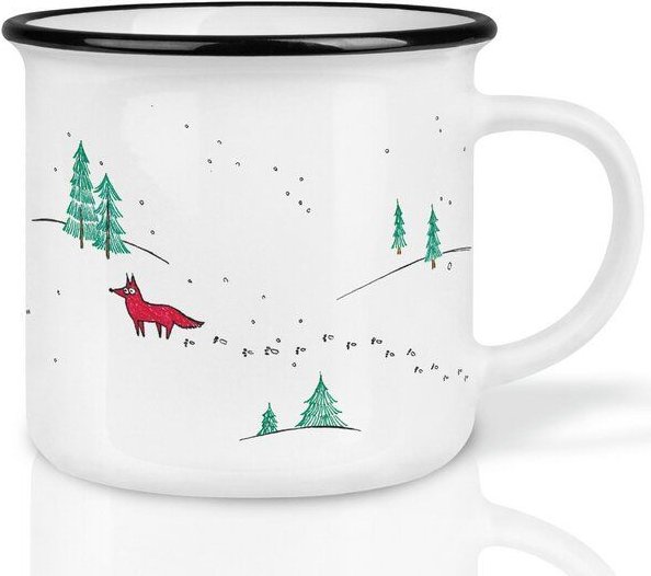 LIGARTI Keramiktasse – Winterfüchse