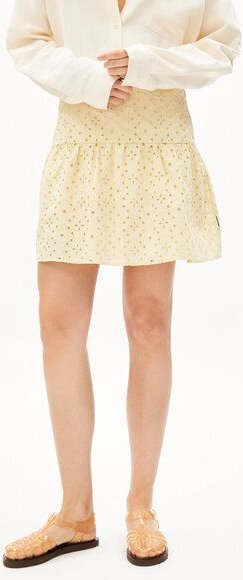 ARMEDANGELS MALISSAA BROIDERY - Damen Webrock aus Bio-Baumwoll Mix