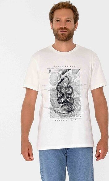 ThokkThokk Herren Print T-Shirt SERPENS aus Biobaumwolle