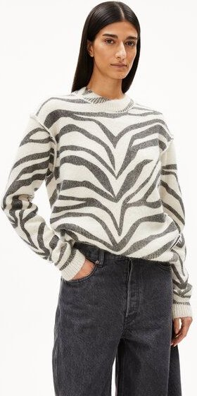 ARMEDANGELS BALBAA PREMIUM ZEBRARAA Damen Pullover aus Mohair Mix