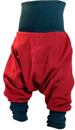 liebewicht Yogahose Pumphose Bio Sweat rot