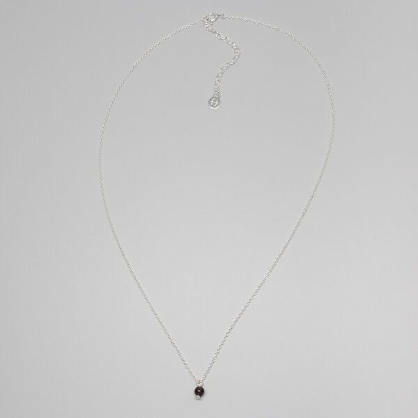 fejn jewelry Kette 'gemstone' mit Perlenanhänger Silber/vergoldet