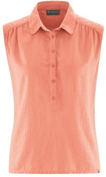 HempAge Hanf Bluse mit Polokragen