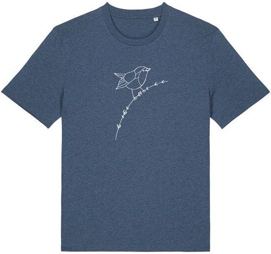 Brandless Basic Bio Unisex T-Shirt Rotkehlchen 180g/m² XXS - 3 XL