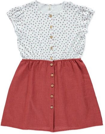 PETER JO Kleid BStar Terracotta aus Leinen