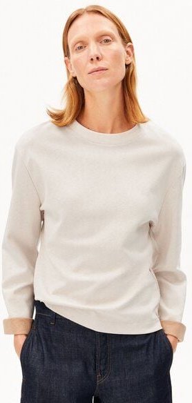 ARMEDANGELS UN-WASTED Damen Longsleeve aus recyceltem Baumwoll Mix