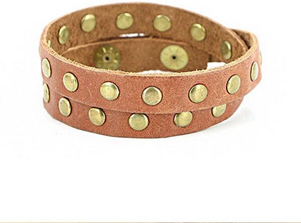 Mitienda Shop Wickelarmband aus Recycling-Leder