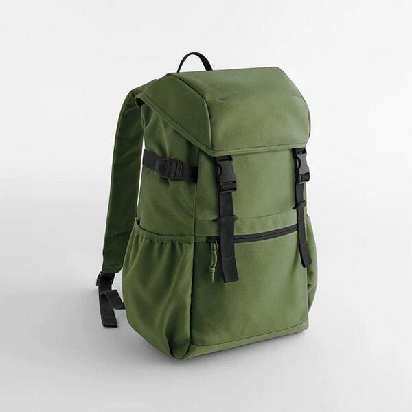 BagBase Recycelter Canvas Rucksack Backpack Rucksack Notebookfach