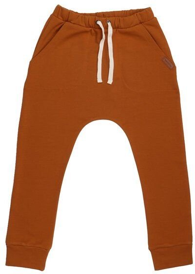 Kinder Jogger GOTS zertifiziert, terracotta, Kordelbund, Bio-Baumwolle, weich & bequem – Walkiddy