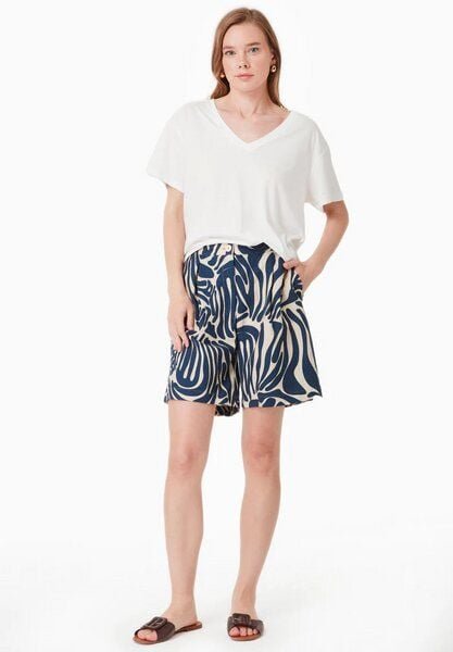 ORGANICATION Top aus LENZING ECOVERO Viskose und Bio-Baumwolle mit Muster