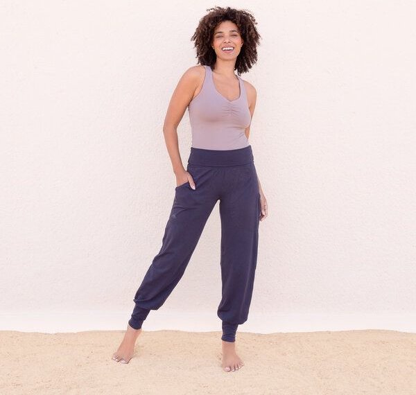 Jaya NOURI UNI - Damen - lockeres Top für Yoga aus Biobaumwolle